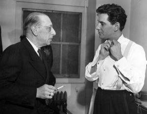 Bernstein with composer, Igor Stravinsky