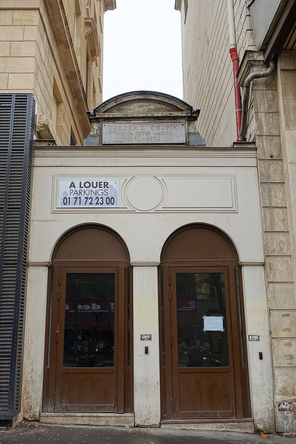 House of Chopin, Boulevard Poissonnière, Paris.