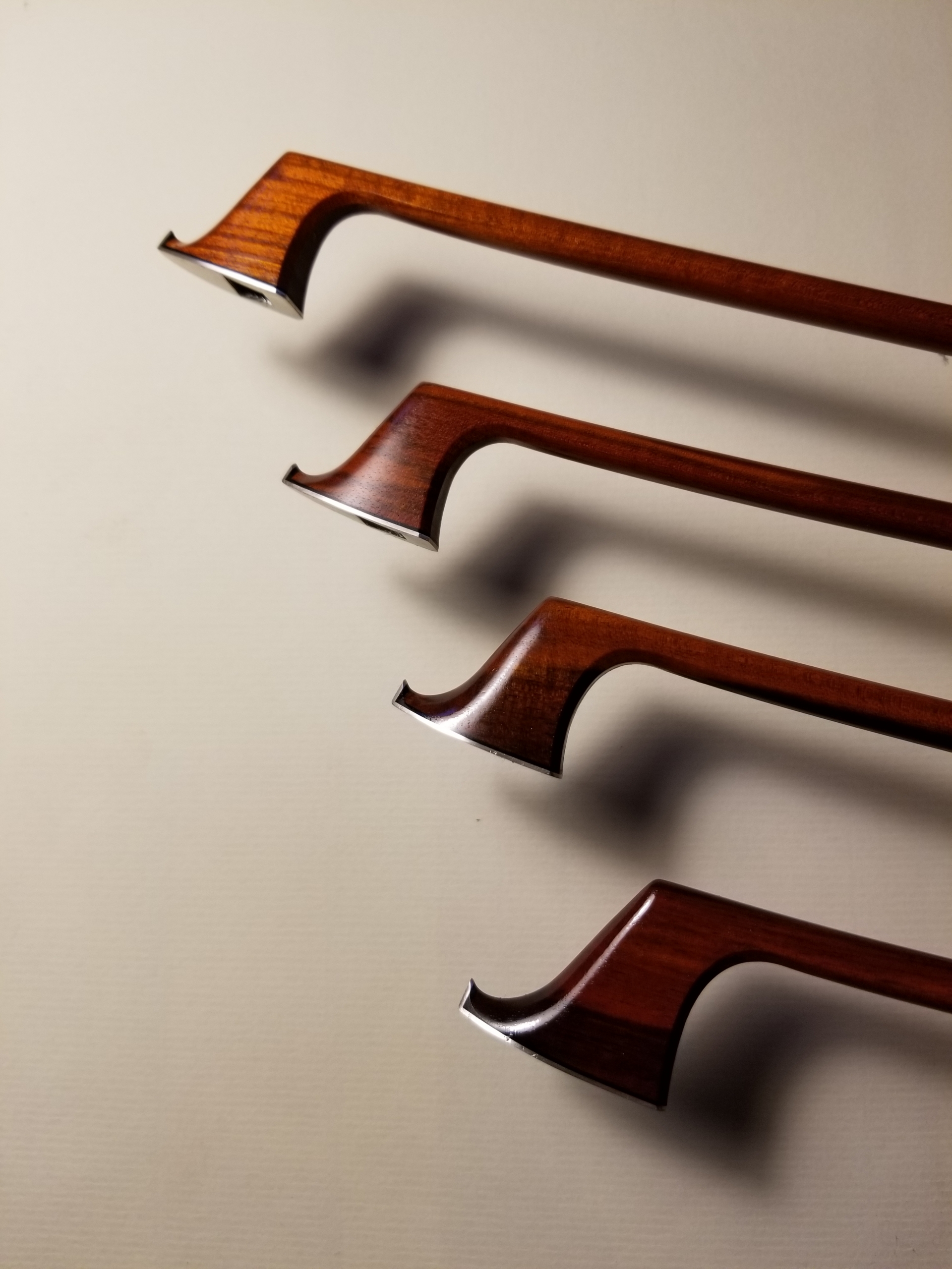 Bow heads made by Edwin Clément for the winners of the Vibre! Festival competition